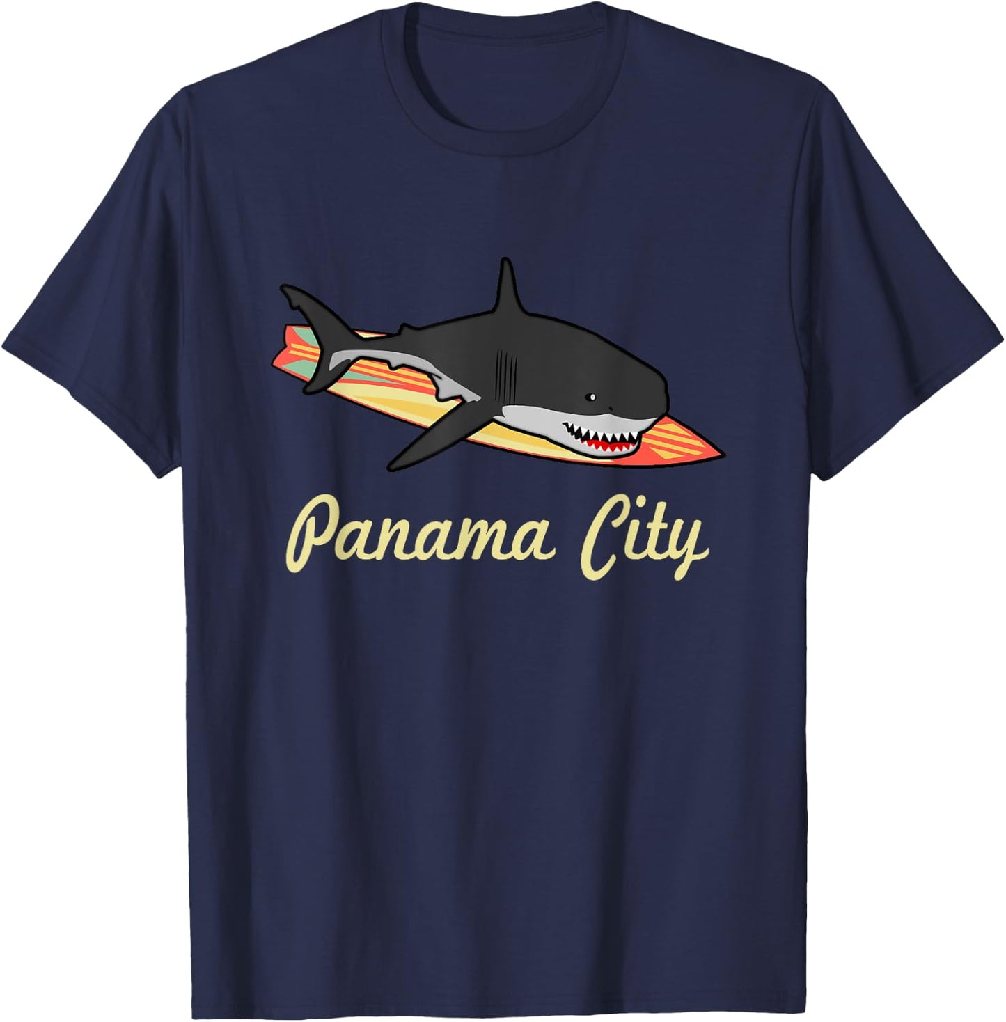 Panama City Beach Florida Souvenir Graphic Surf T Gifts T-Shirt - T-Shirt | Navy