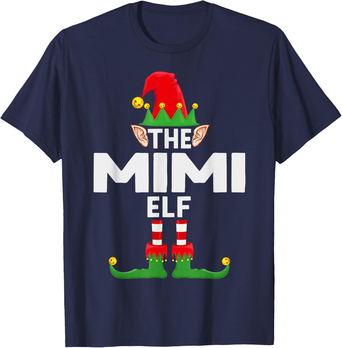 The Mimi Elf Family Christmas Pajama Party T-Shirt - T-Shirt | Navy