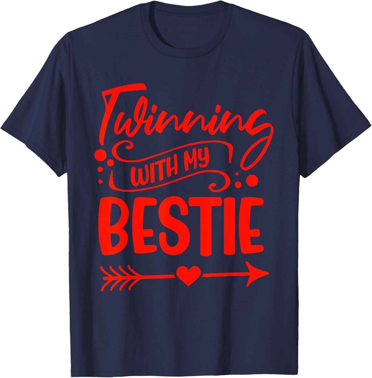 Twin Matching Twins Saying Twins Day Spirit Week T-Shirt - T-Shirt | Navy