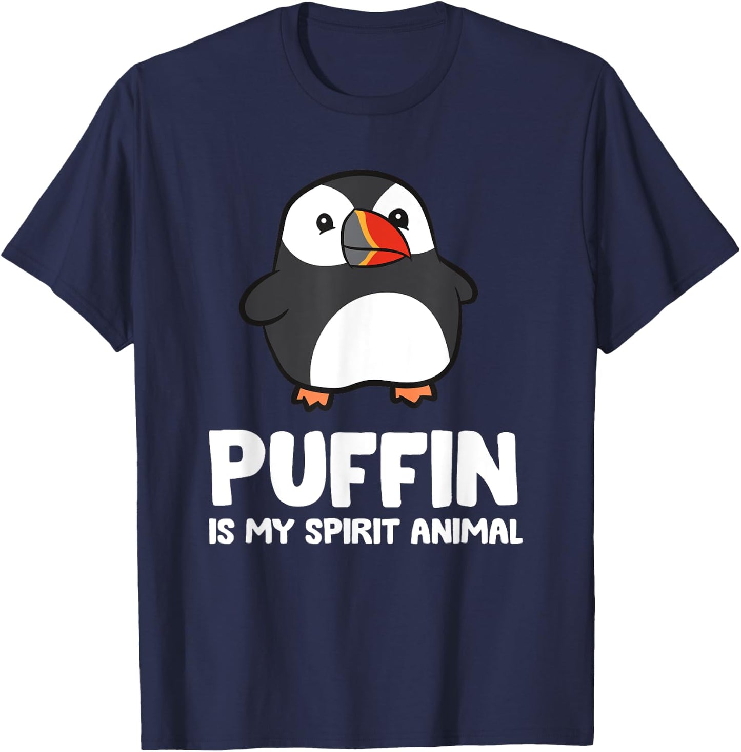 Puffin Is My Spirit Animal Sea Bird Puffins T-Shirt - T-Shirt | Navy