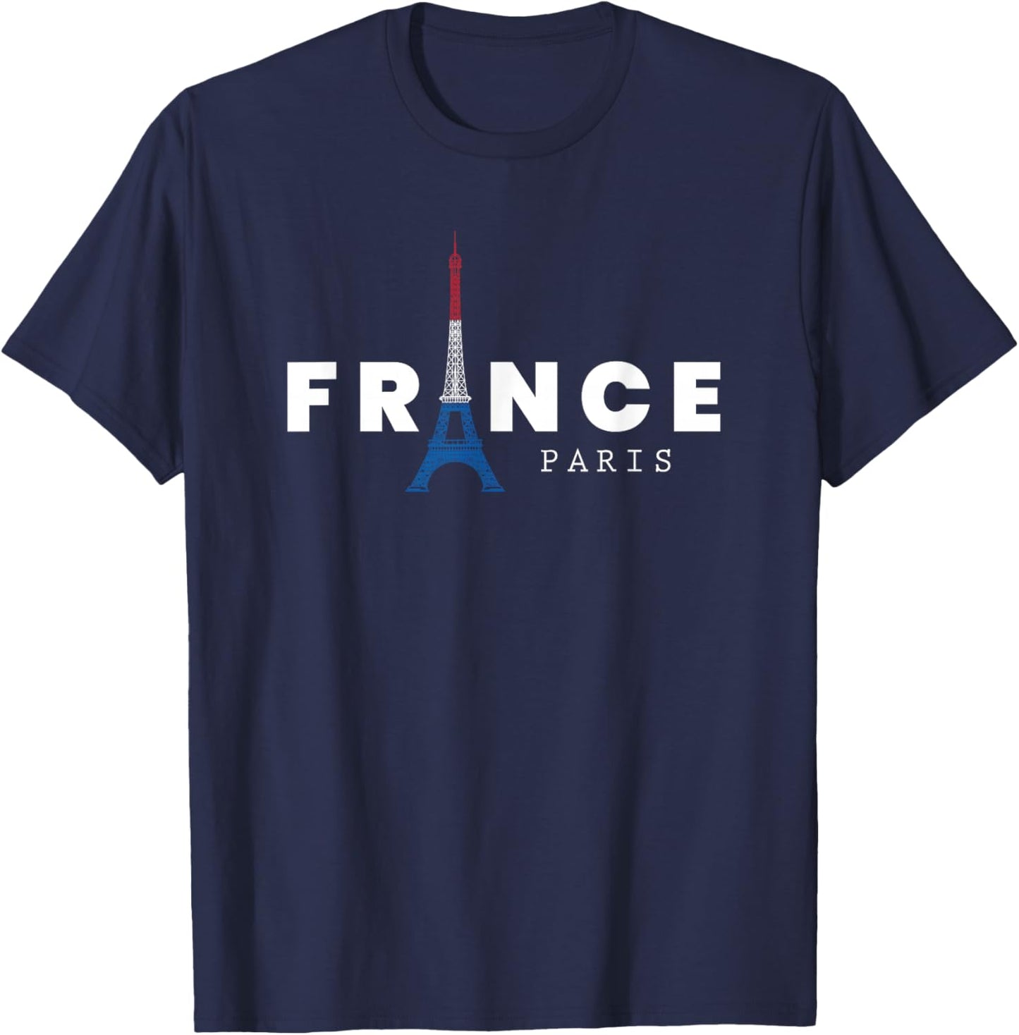 France Paris Eiffel Tower City of Love French Gift Present T-Shirt - T-Shirt | Navy