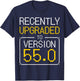55th Birthday I 55 Years Old I Upgrade Version 55.0 T-Shirt - T-Shirt | Navy