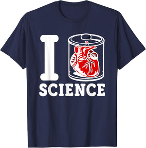 I Heart Science - I Love Science T-Shirt - T-Shirt | Navy