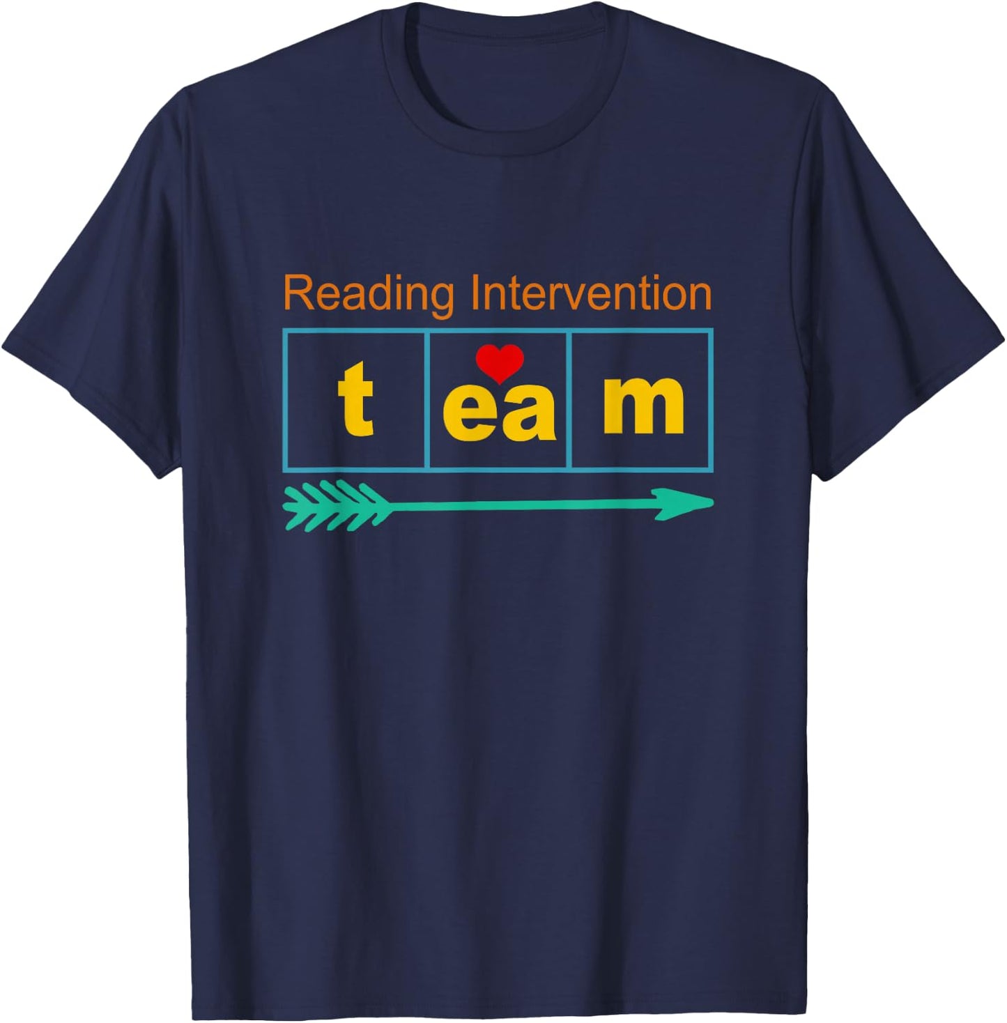 Reading Intervention Team Science Of Reading Teacher Squad T-Shirt - T-Shirt | Navy