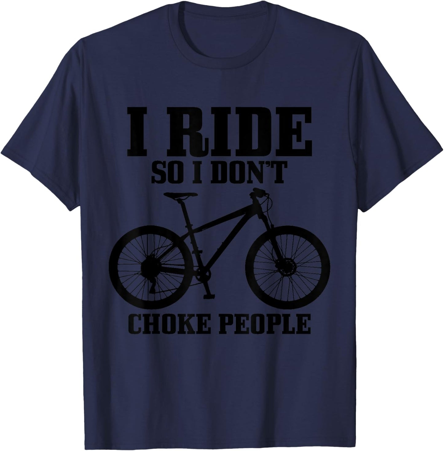 Mountain Bike Funny MTB Bicycle Cycling Mountain Biker T-Shirt - T-Shirt | Navy