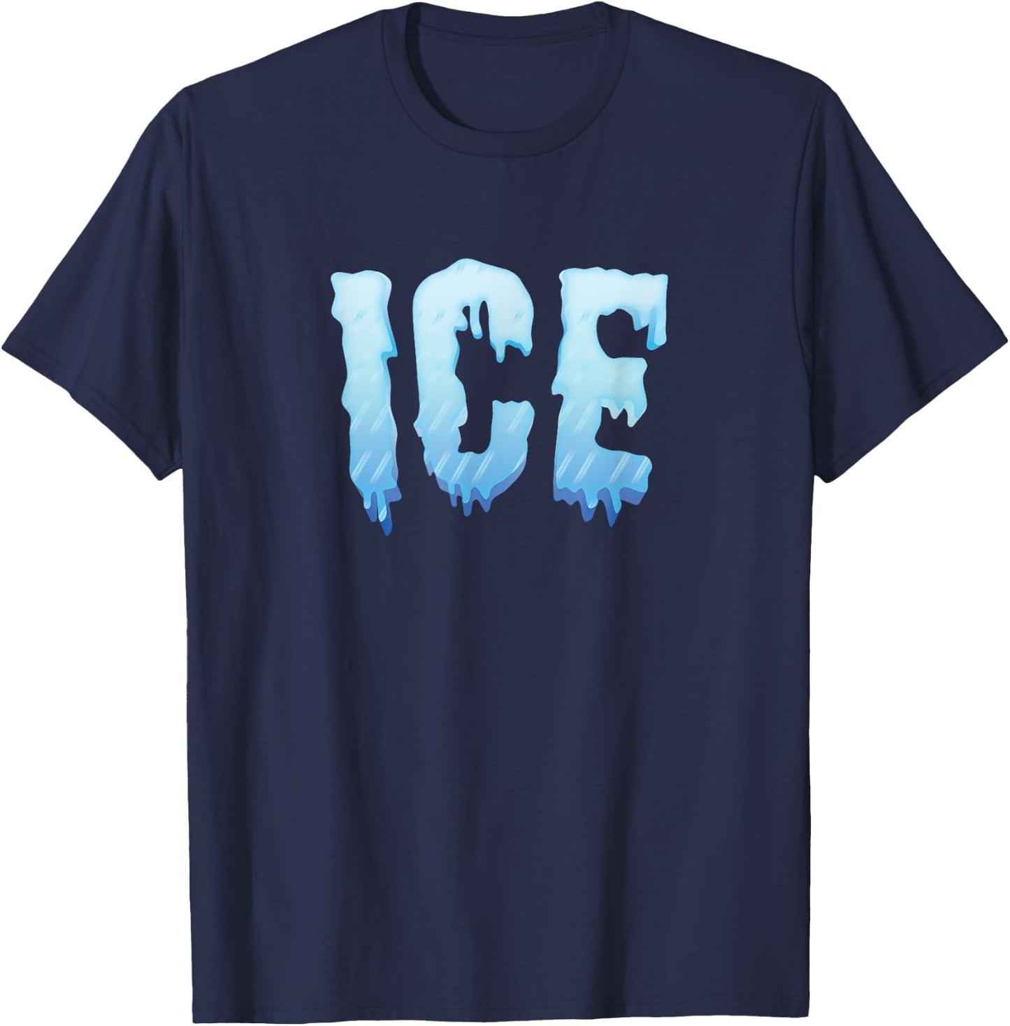 Ice Clothing Matching Outfit Couples Funny Halloween T-Shirt - T-Shirt | Navy
