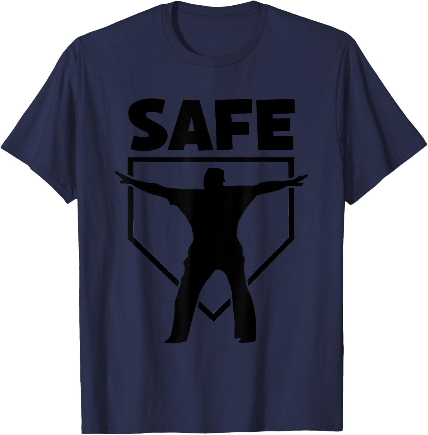 Funny Baseball Umpire Best Umpire Calls Safe T-Shirt - T-Shirt | Navy