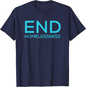 End Homelessness T-Shirt - T-Shirt | Navy