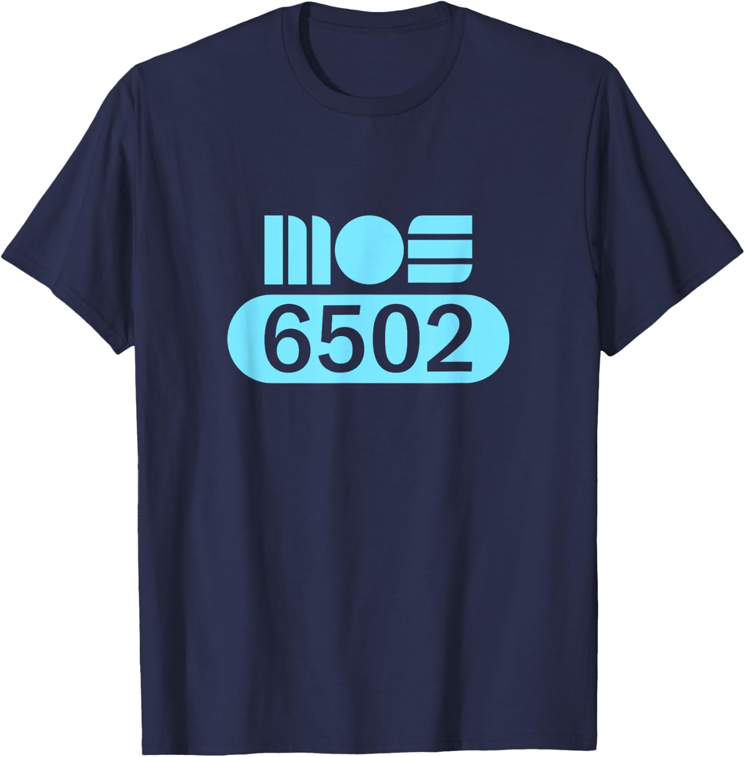 MOS 6502 CPU Retro Programmer Coder Processor Old School T-Shirt - T-Shirt | Navy