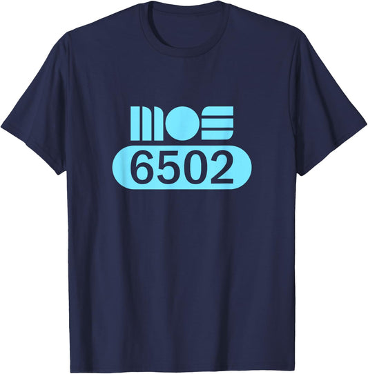 MOS 6502 CPU Retro Programmer Coder Processor Old School T-Shirt - T-Shirt | Navy