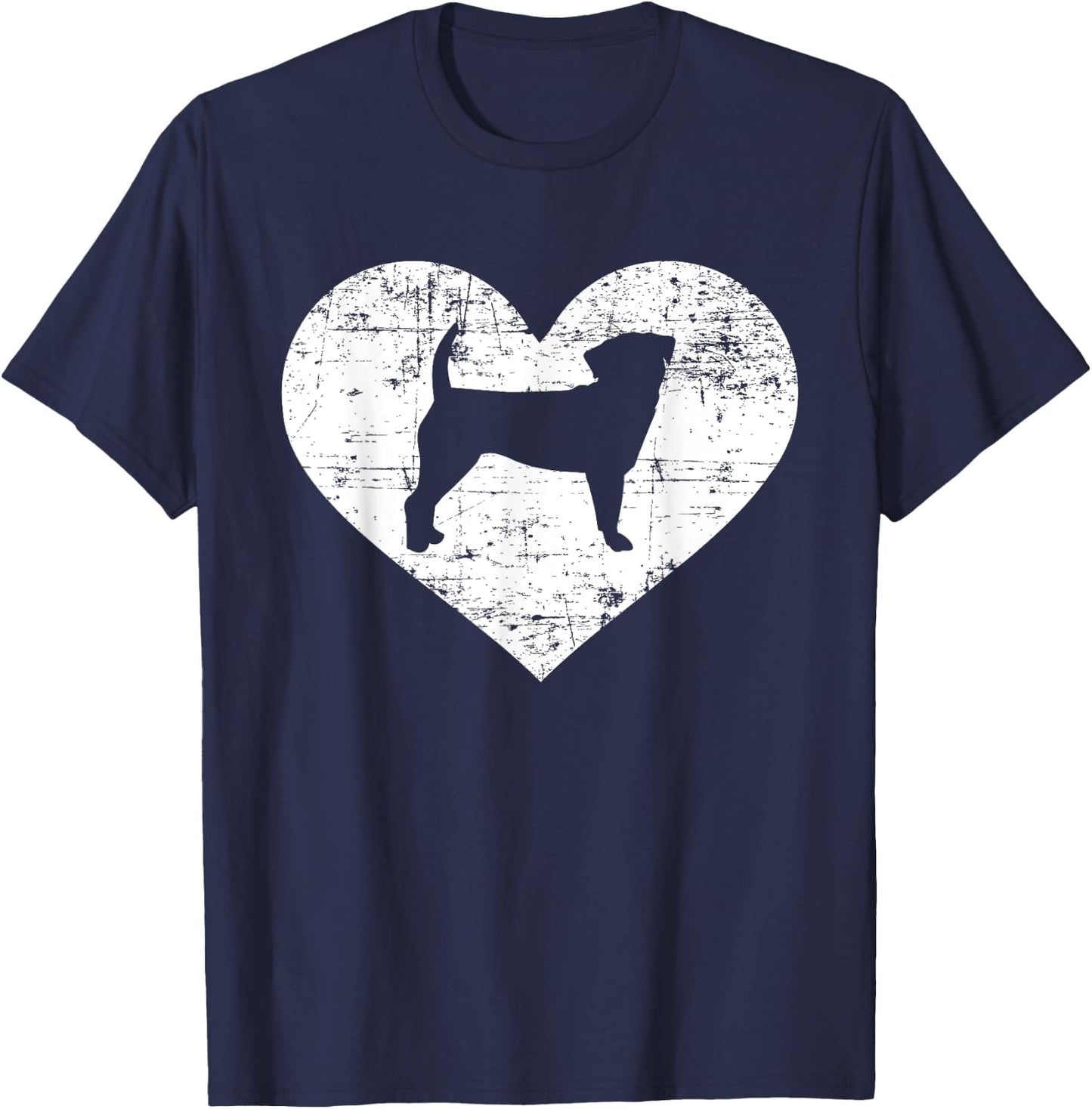 Puggle heart T-Shirt - T-Shirt | Navy