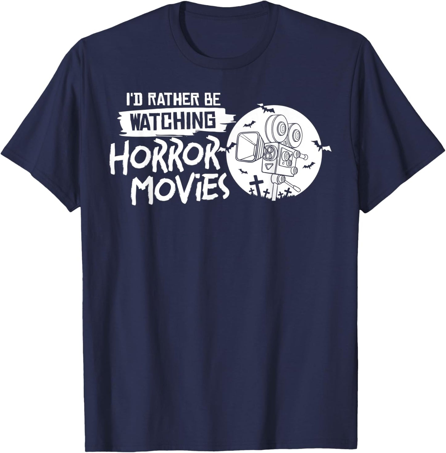 Horror Movie Film Quotes Collection T-Shirt - T-Shirt | Navy