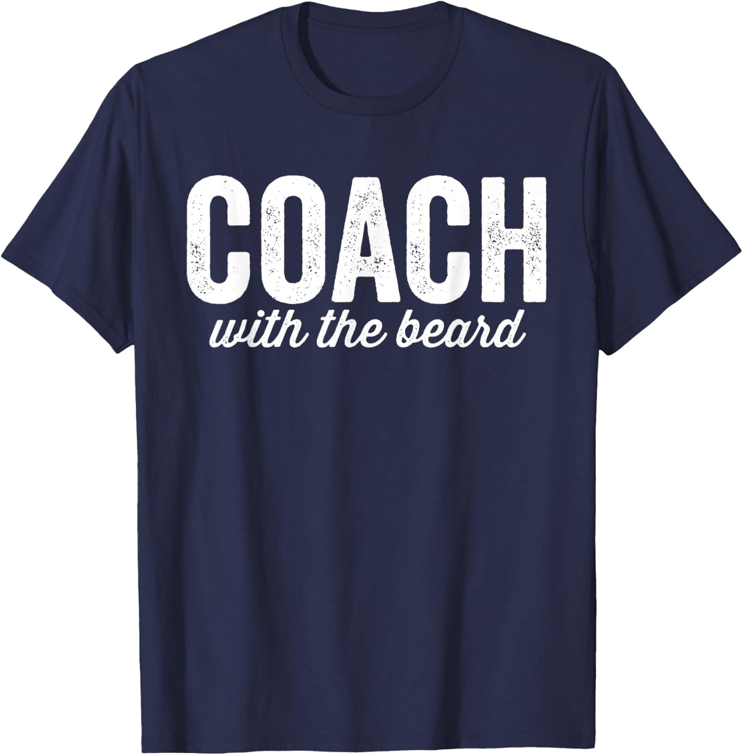 Dibs on The Coach with the Beard Funny Matching Couples T-Shirt - T-Shirt | Navy