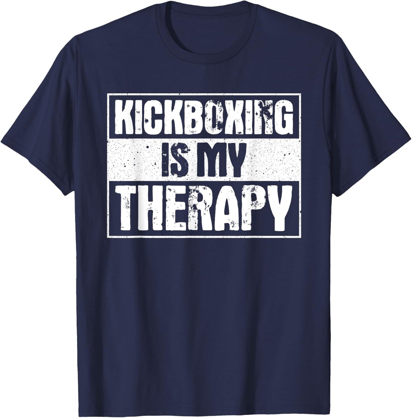 Cool Kickboxing Women Kickboxer Workout Exercise T-Shirt - T-Shirt | Navy
