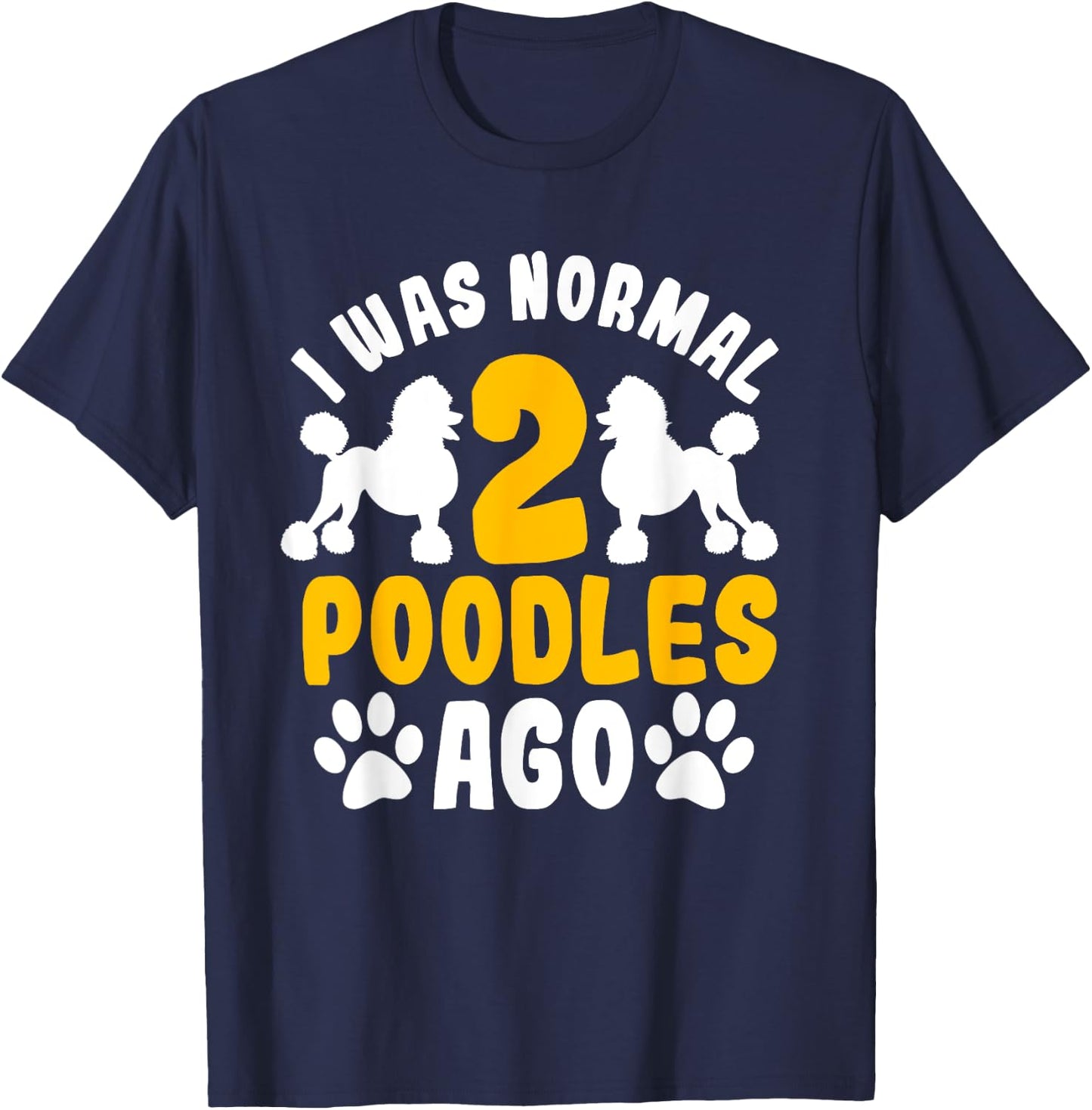 Poodle Dog Owner Breeders Water Retriever Pet Lover T-Shirt - T-Shirt | Navy
