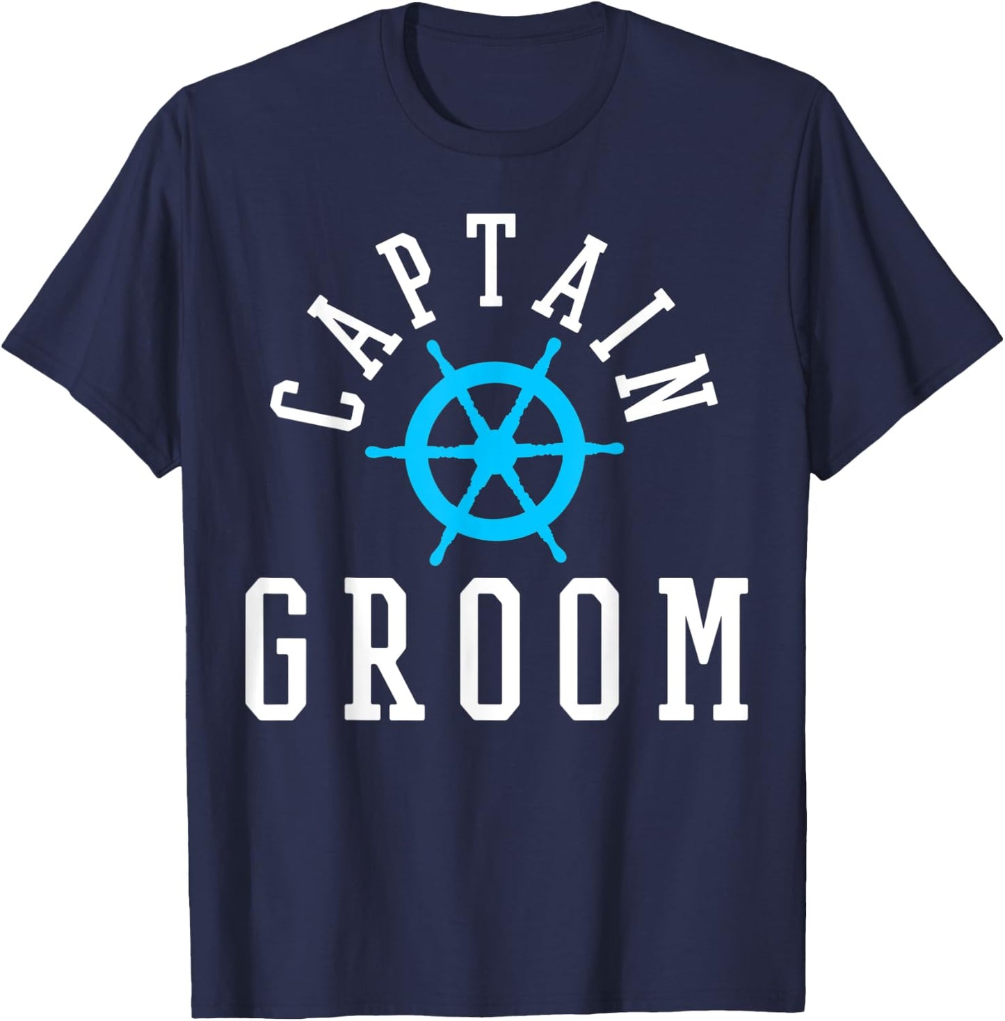 Groom Nautical Wedding Cruise Ship Yacht T-Shirt - T-Shirt | Navy