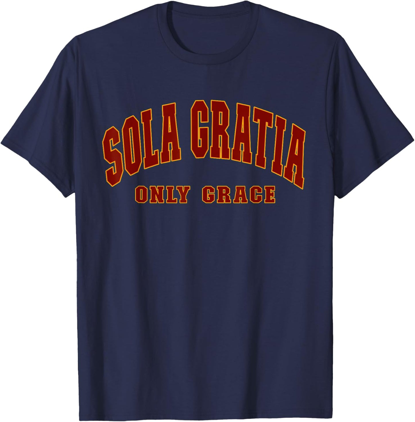 Sola Gratia - Only by Grace - Reformation T-Shirt - T-Shirt | Navy