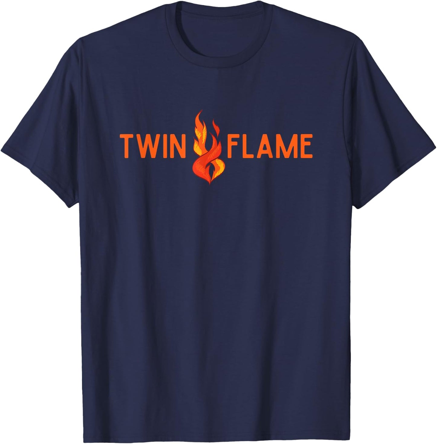 Twin Flame Fire Spiral Soulmate Specific Person Manifest SP T-Shirt - T-Shirt | Navy
