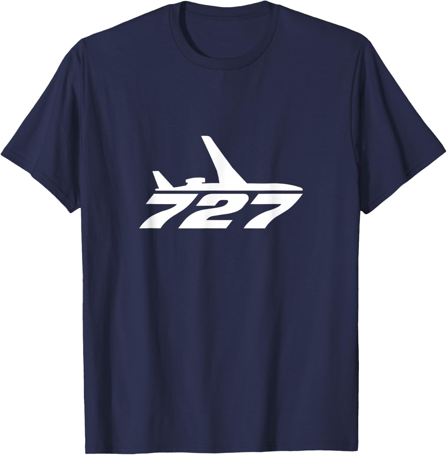 727 Airliner Plane For Avgeeks T-Shirt - T-Shirt | Navy