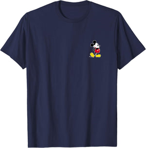 Disney Mickey Mouse Classic Small Pose T-Shirt - T-Shirt | Navy