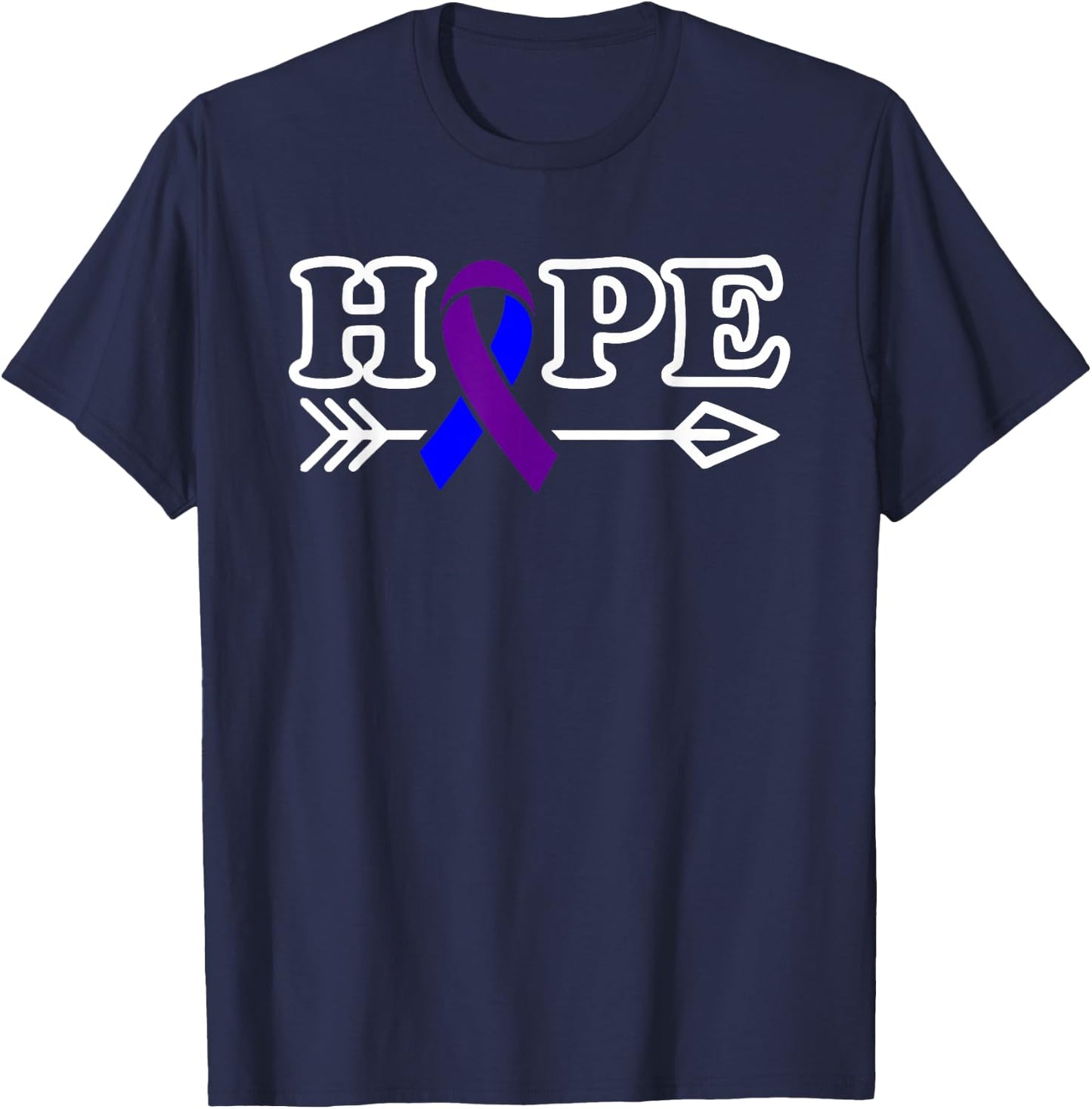 Hope MCTD Mixed Connective Tissue Disease Awareness T-Shirt - T-Shirt | Navy