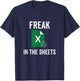 Freak in the Excel Sheets Spreadsheets Funny Computer Joke T-Shirt - T-Shirt | Navy