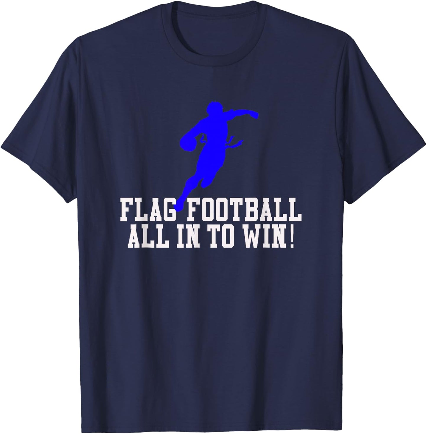 Boys Flag Football for Kids Youth or Adults T-Shirt - T-Shirt | Navy