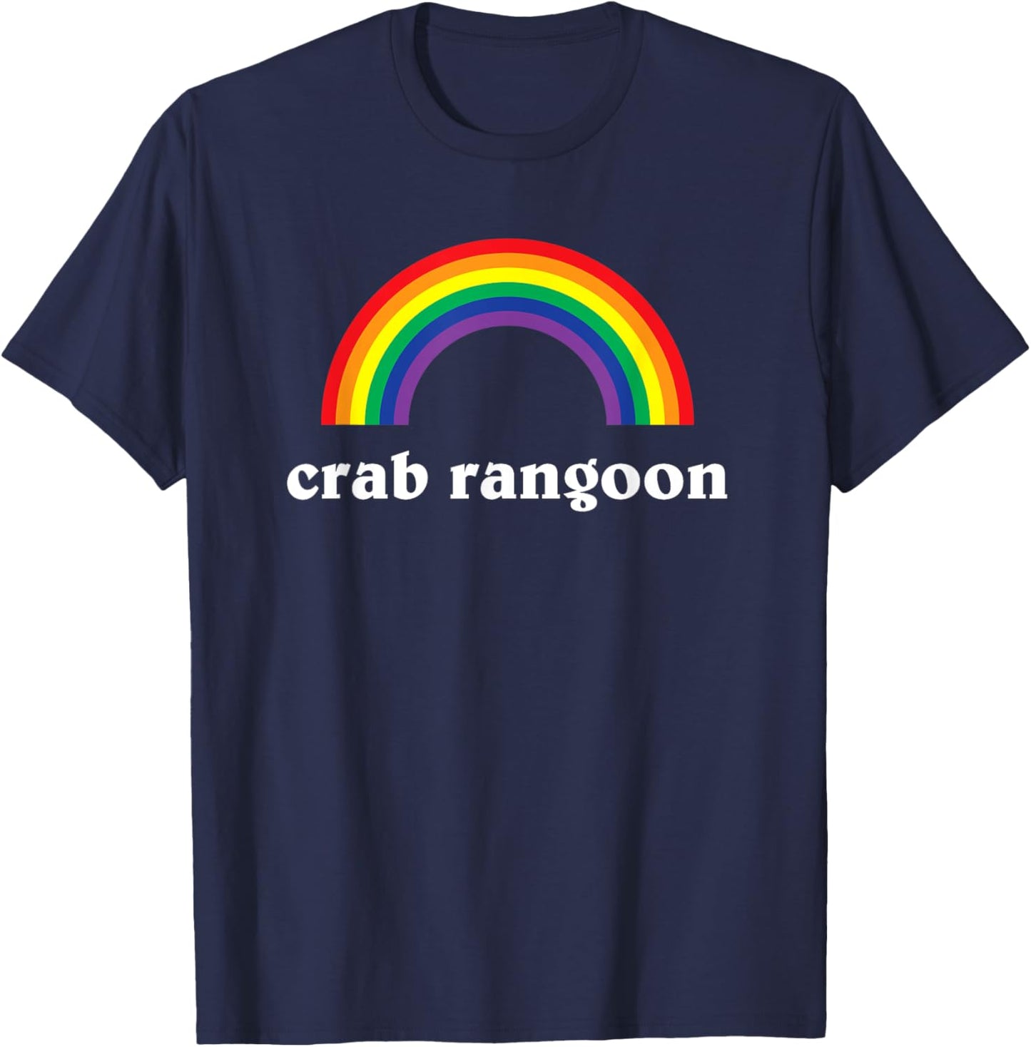 Cute Crab Rangoon for Lovers of Crab Rangoon! T-Shirt - T-Shirt | Navy