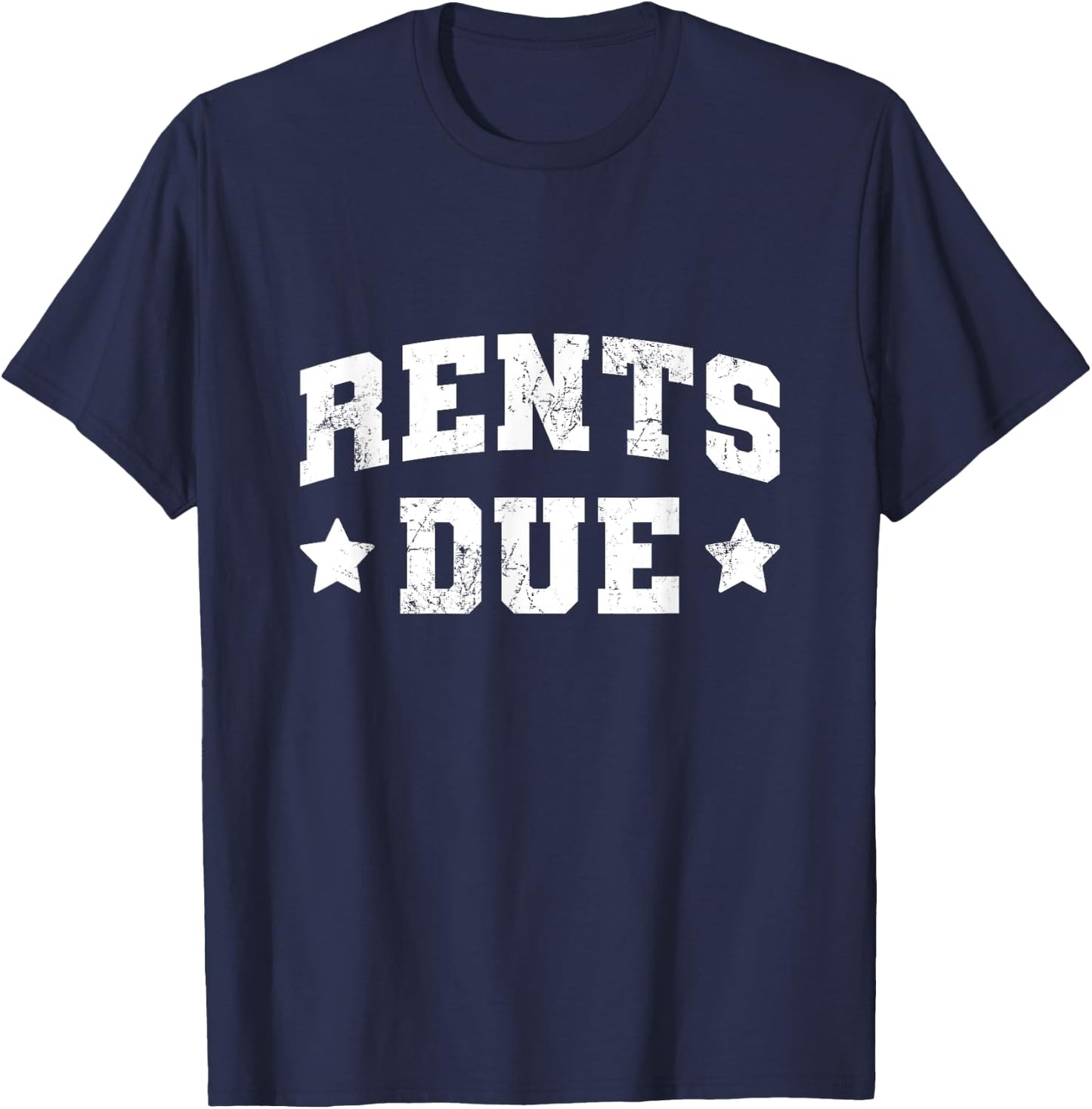 Funny Workout Rents Due Gym Weight Lifting Bodybuilding T-Shirt - T-Shirt | Navy