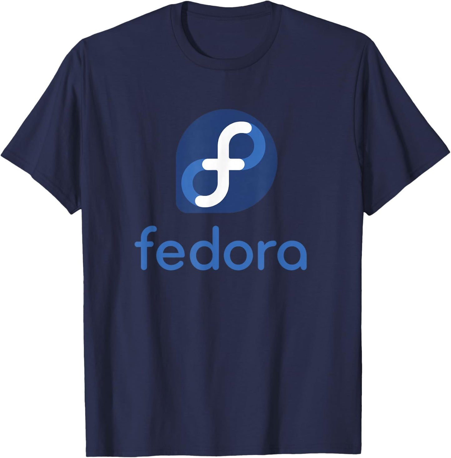 Linux Fedora lover tagline & Logo Open Source Os T-Shirt - T-Shirt | Navy