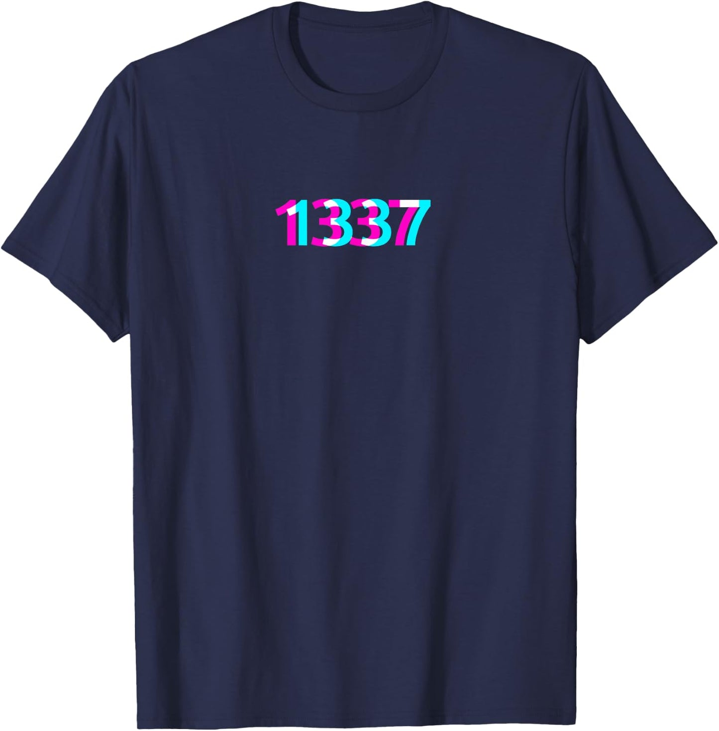 1337 - Programmer Coder Nerd Geek Hacker Gamer Gift T-Shirt - T-Shirt | Navy