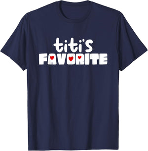 Titi's Favorite Grandchild Funny Mother's Day T-Shirt - T-Shirt | Navy