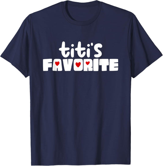 Titi's Favorite Grandchild Funny Mother's Day T-Shirt - T-Shirt | Navy
