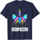 Grandpacorn Funny Unicorn Grandpa Father's Day T-Shirt - T-Shirt | Navy