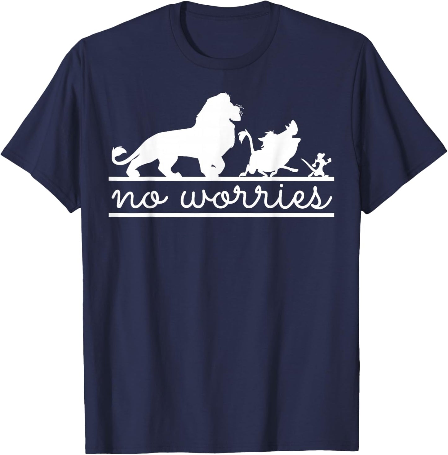 Disney Lion King No Worries Silhouette Trio T-Shirt - T-Shirt | Navy