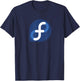 Linux Fedora lover tagline & Logo Open Source Os T-Shirt - T-Shirt | Navy