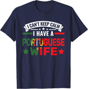 I can't have a portuguese wife Portuguese roots T-Shirt - T-Shirt | Navy