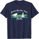Acadia National Park Maine USA Lighthouse Moose Fishing T-Shirt - T-Shirt | Navy