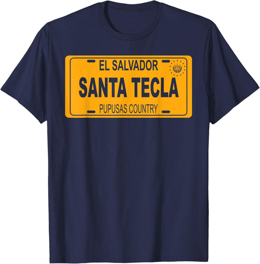 Santa Tecla El Salvador Pupusas Country T-Shirt - T-Shirt | Navy