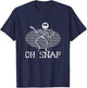Oh Snap Broken Arm Injury Broken Bones Hospital Skeleton T-Shirt - T-Shirt | Navy