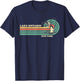 Vintage Retro Summer Fishing New York Ontario Lake Men Women Kids T-Shirt - T-Shirt | Navy