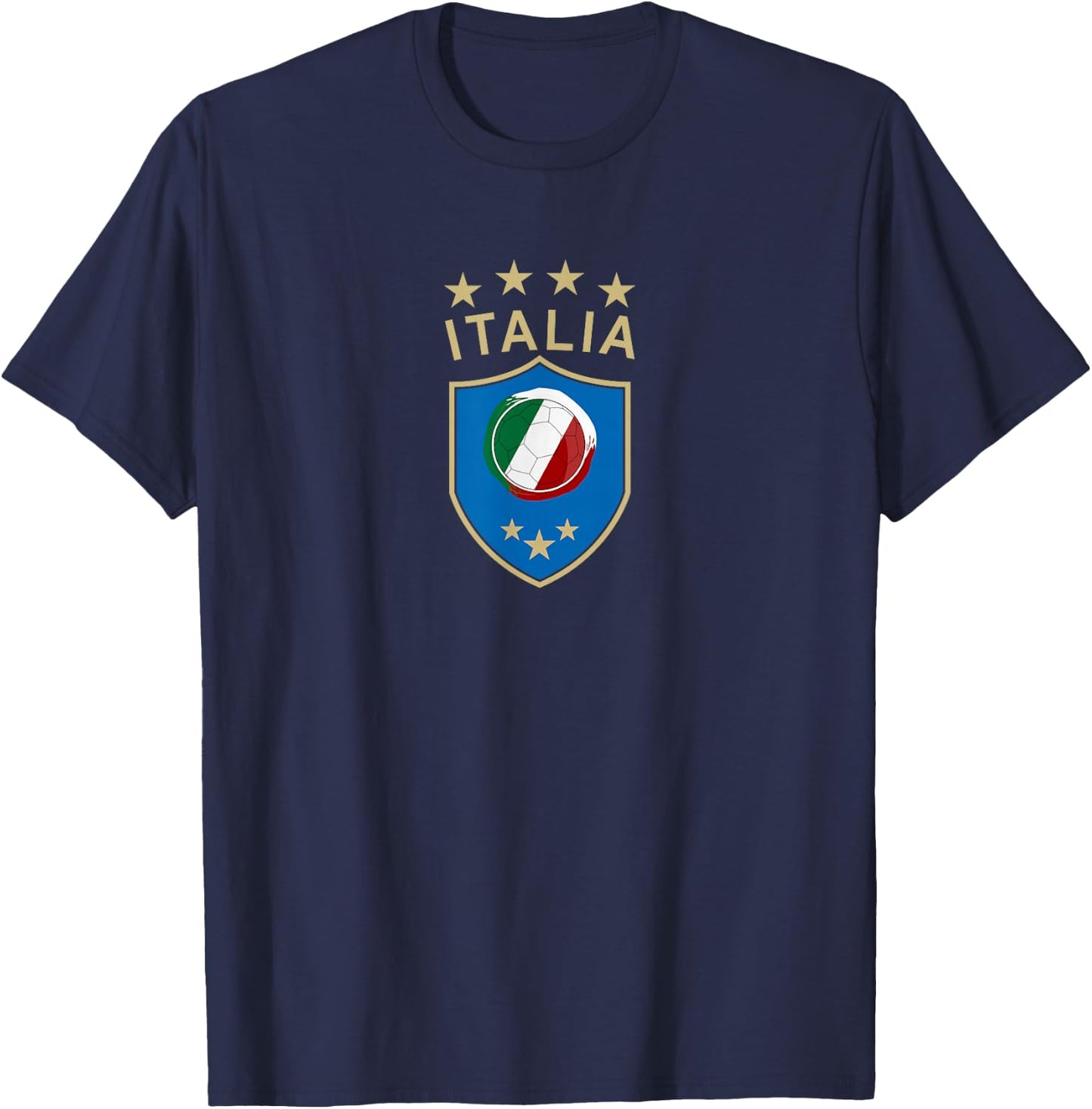 Italy Soccer - Italian Italia Flag Football Player T-Shirt - T-Shirt | Navy