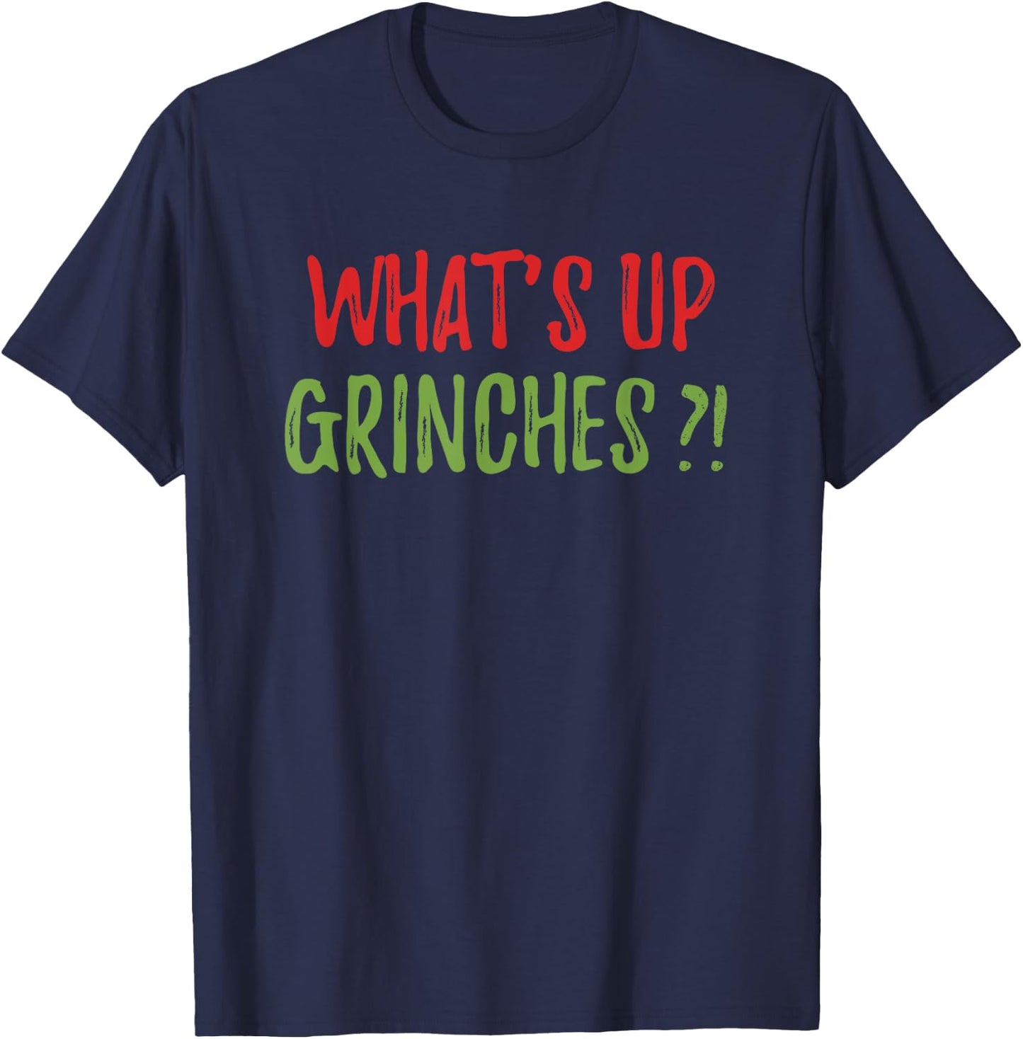 What's Up Party Pooper Funny Christmas Xmas Greeting Pajamas T-Shirt - T-Shirt | Navy