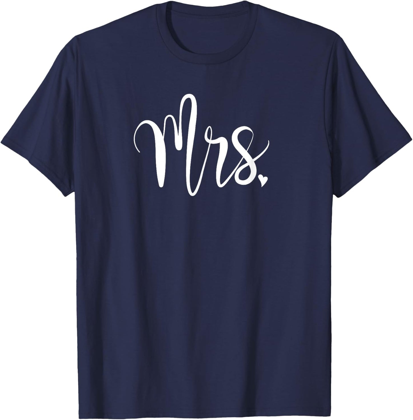 Best Mrs | Just Married - Black, Small T-Shirt - T-Shirt | Navy