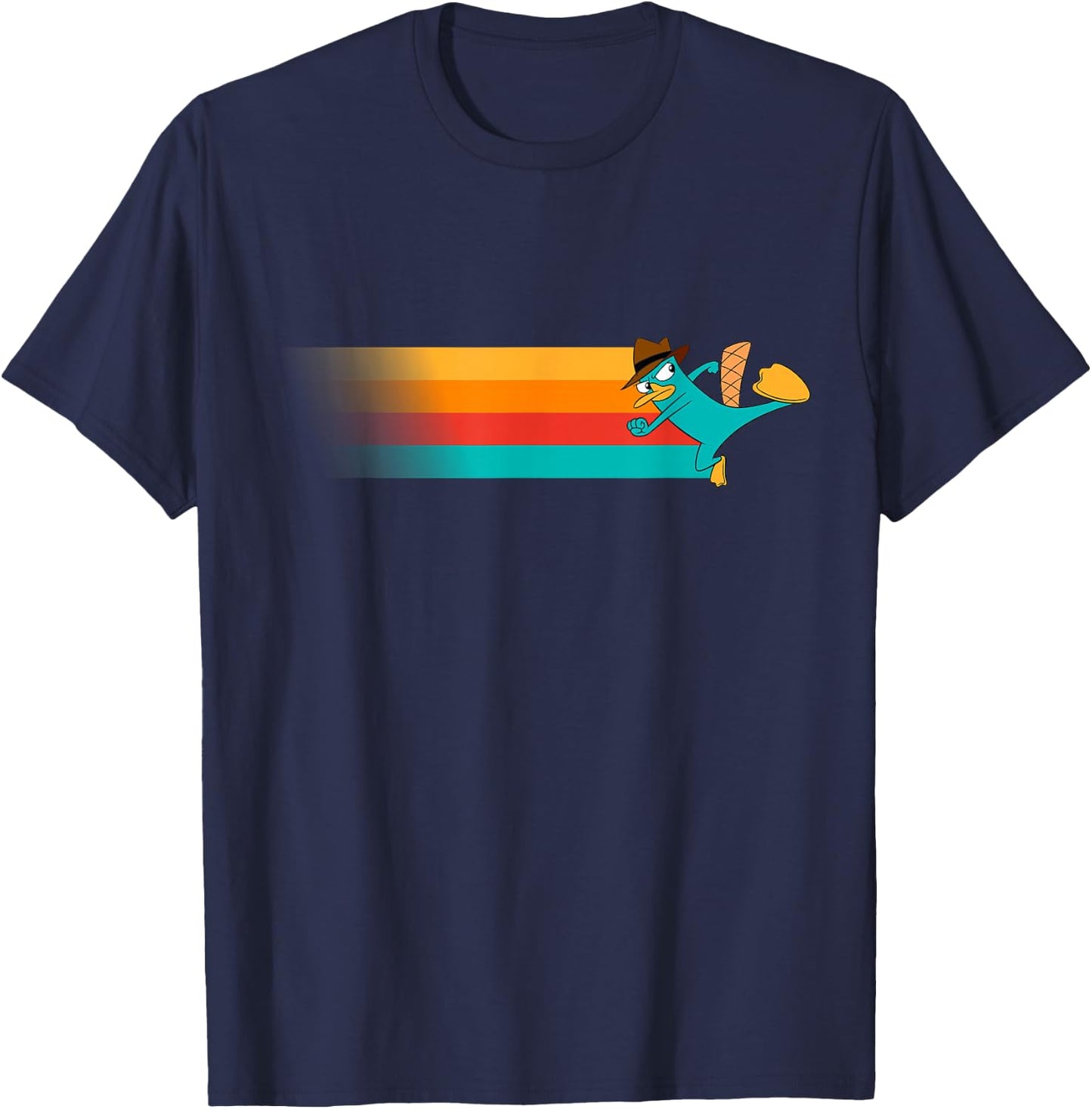 Disney Channel Phineas and Ferb Perry The Platypus Small T-Shirt - T-Shirt | Navy