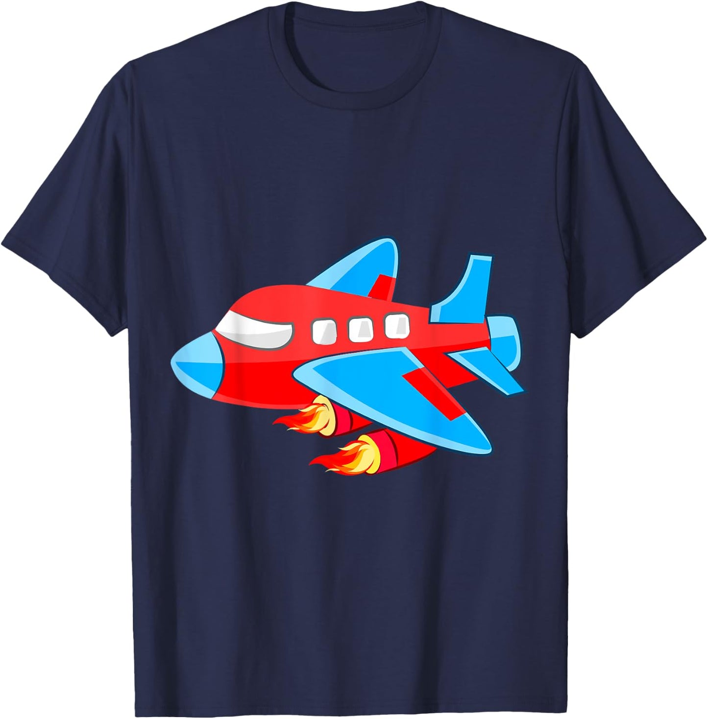 Boy Gifts Airplane Shirts For Boys. Airplane Shirts For Kids T-Shirt - T-Shirt | Navy
