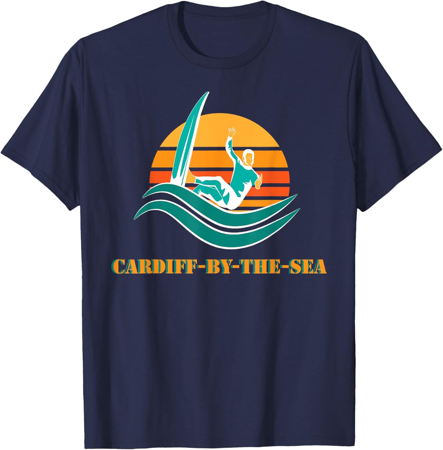 Cardiff by the Sea Souvenir California Men Women T-Shirt - T-Shirt | Navy