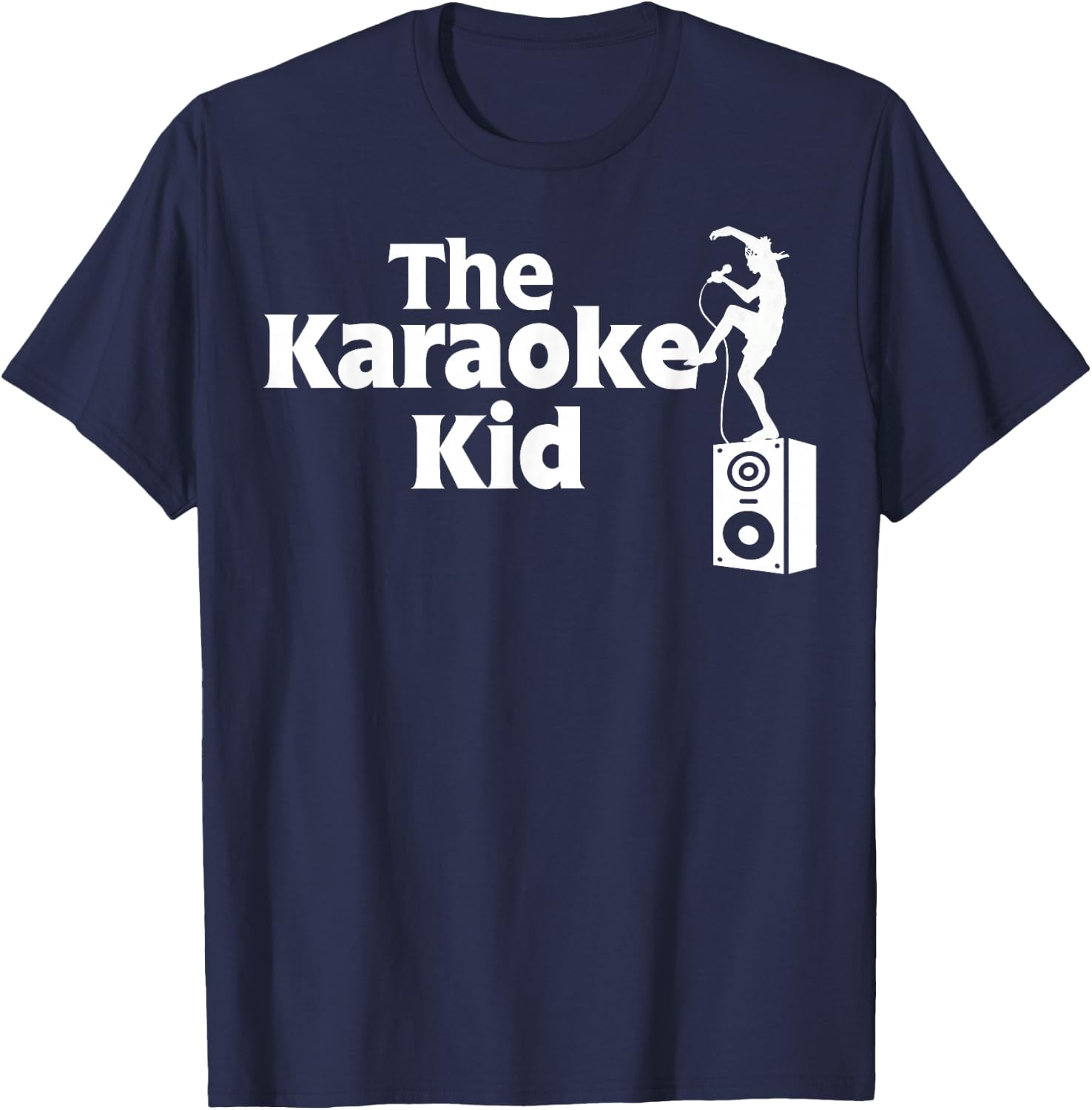 The Karaoke Kid funny Karaoke T-Shirt - T-Shirt | Navy