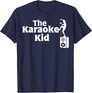 The Karaoke Kid funny Karaoke T-Shirt - T-Shirt | Navy