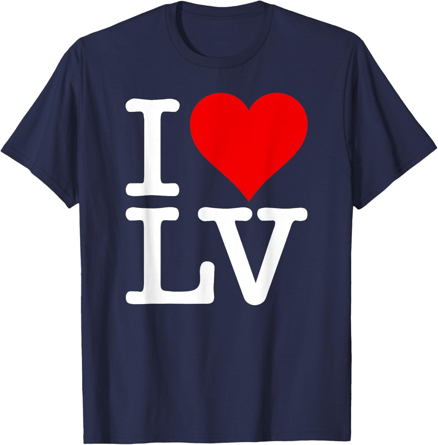 I Love Heart Las Vegas Nevada Lv T-Shirt - T-Shirt | Navy
